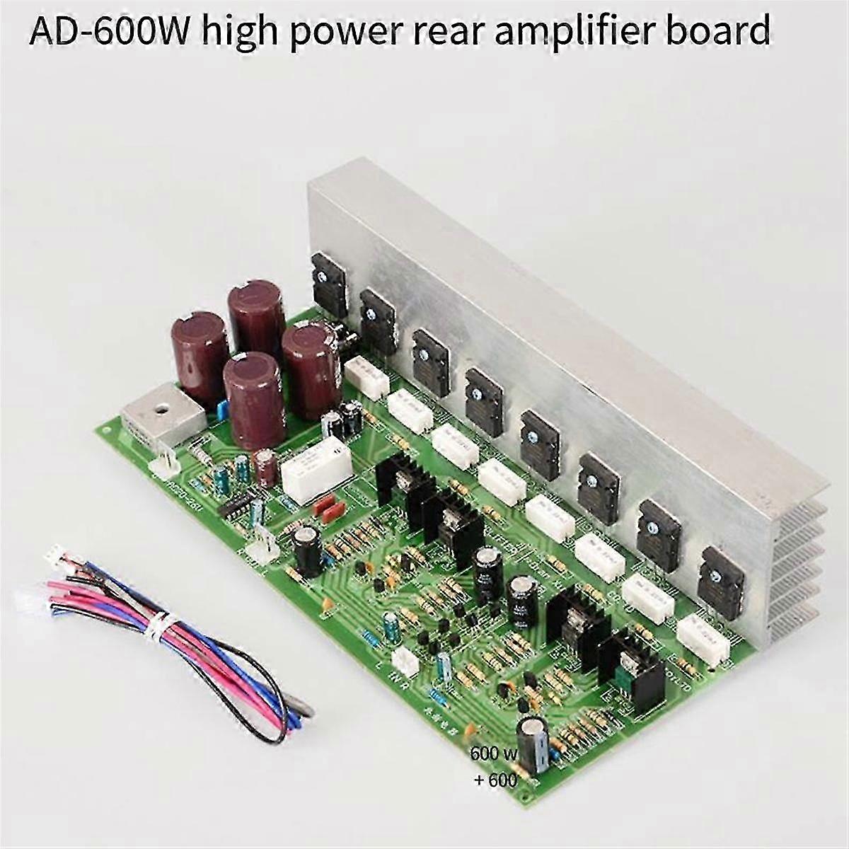 Ad600w Max Two-channel High-power Professional Amplifier Board 2sa1943/2sc5200 Audio Chip Stereo Audio Module