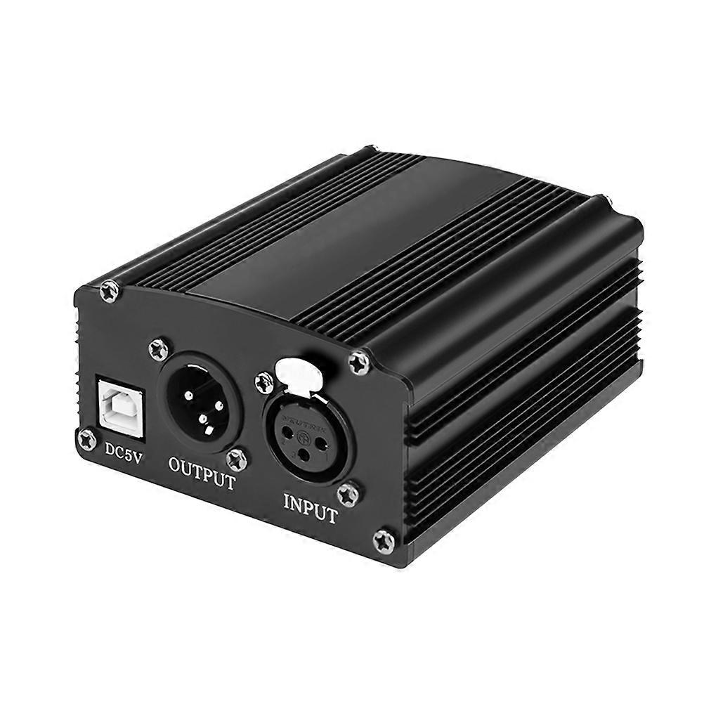 5 V Strömförsörjning Kondensor Mikrofon 5V USB-ingång Ström Sändning Mikrofon Effekt 48V DC Ström LED Switch Ström Ström