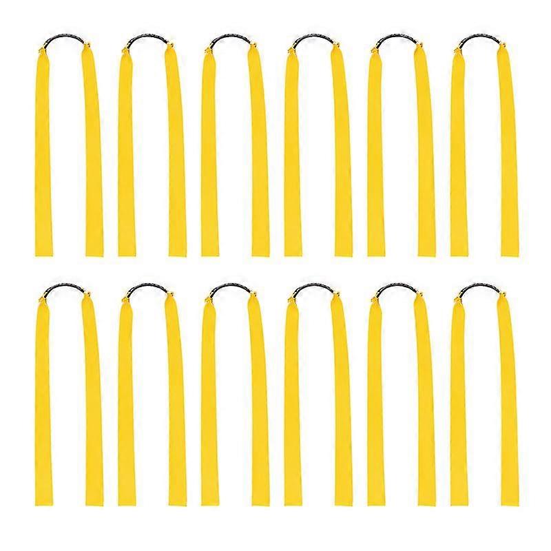 12pcs Rubber Bands For Catapult Widened Flat Catapult Bands Elastics For Hunting