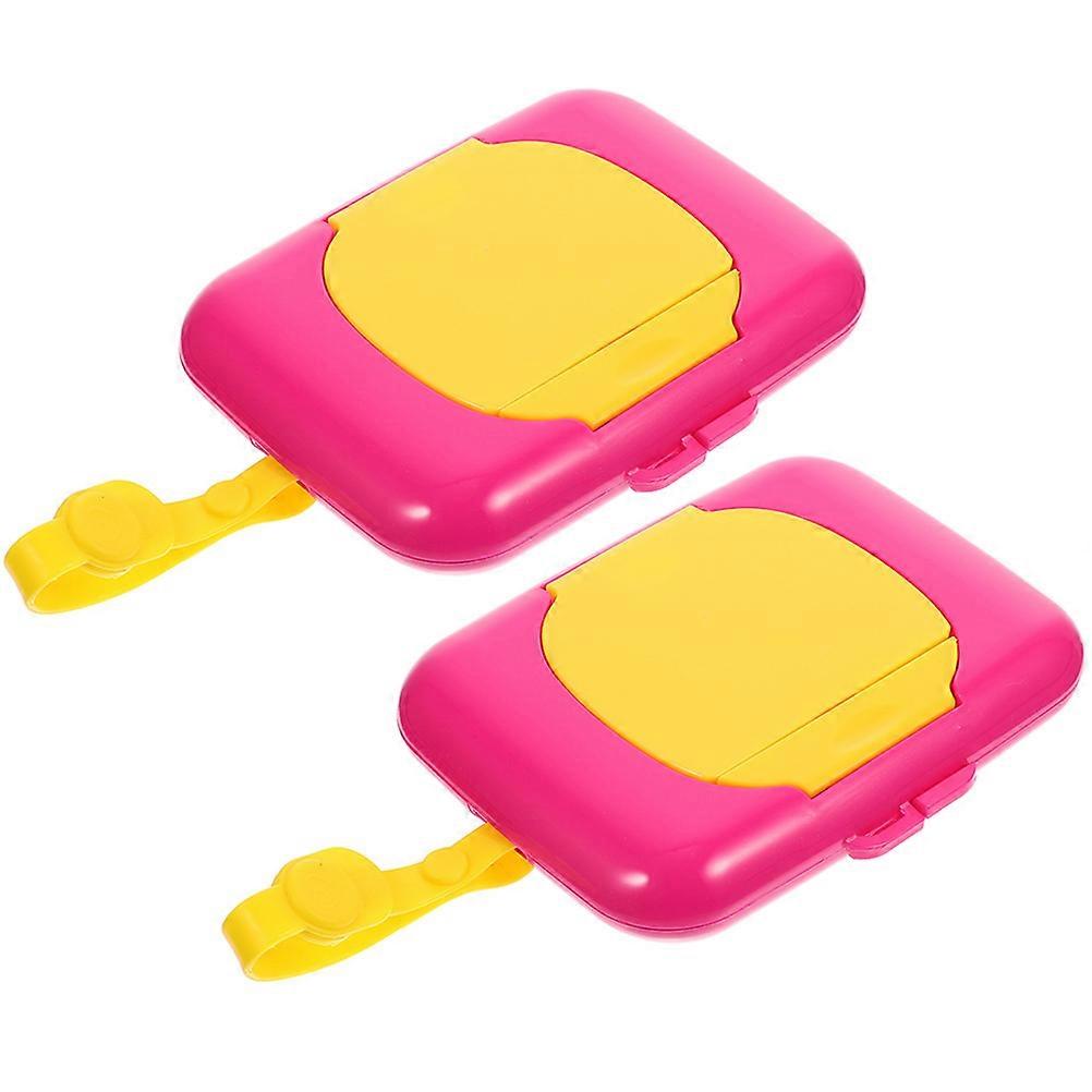 2Pcs Portable Wipes Dispenser Reusable Wipes Dispenser Reusable Wipe Case Travel Wipes Case