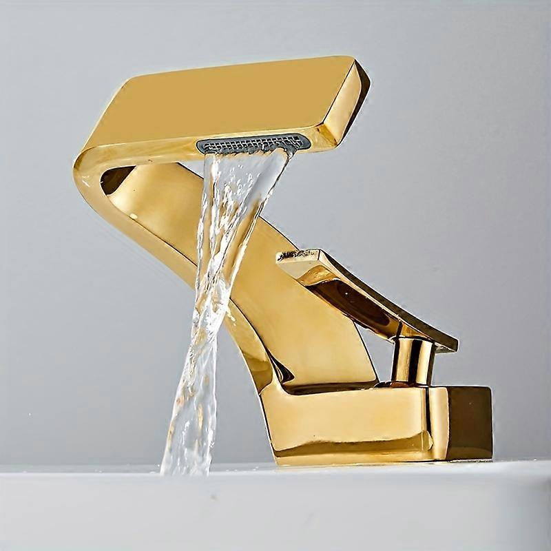 New style Premium Single Lever Bathroom Sink Faucet - Durable Brass, Leak-Proof Ceramic Valve, Easy Hot/Cold Control, Stylish Bathroom Accessory
