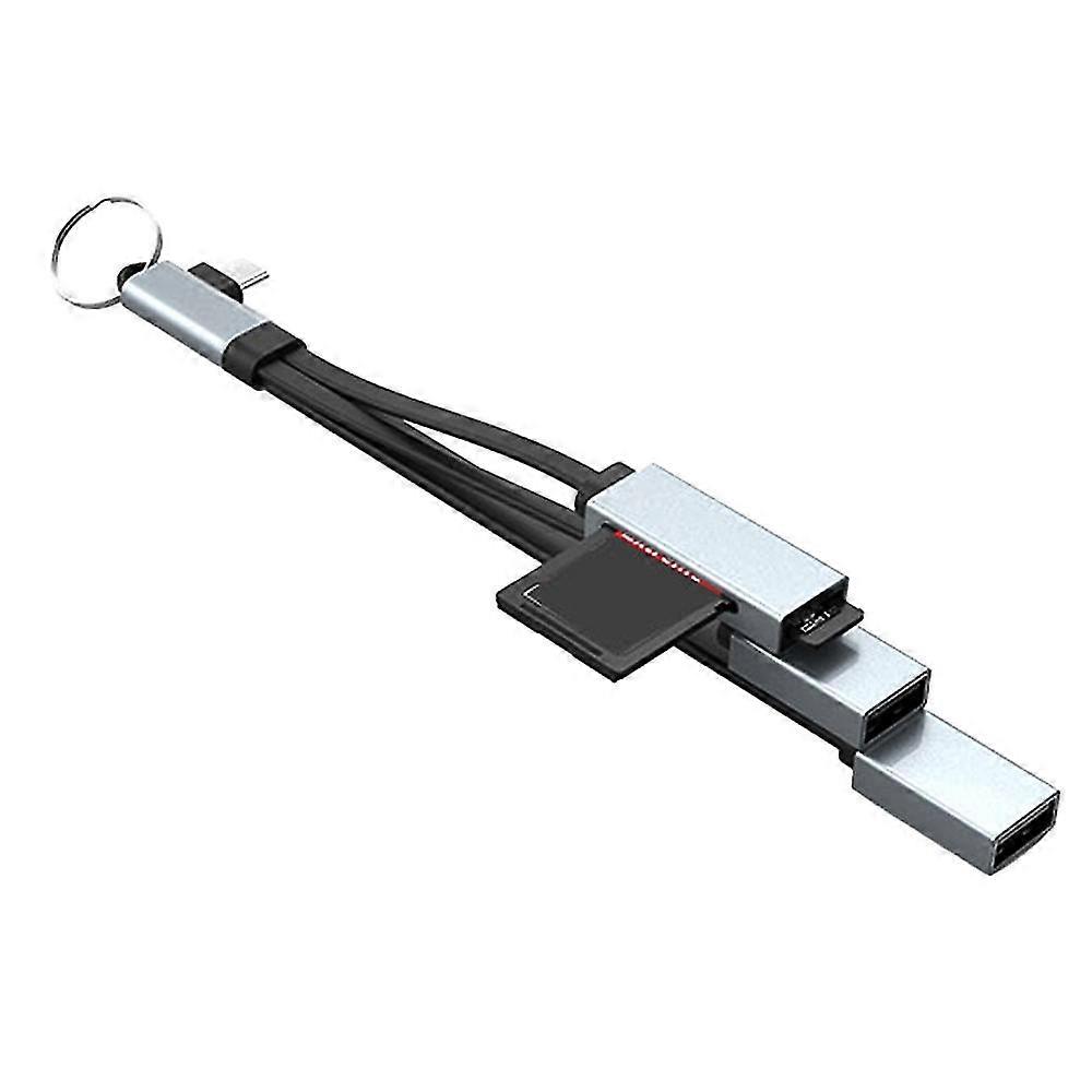 USB C HUB Card Reader Type-C To USB 3.0 2.0 Hub SD Micro-SD TF Card Reader OTG Adapter Cable for Mo [XH]