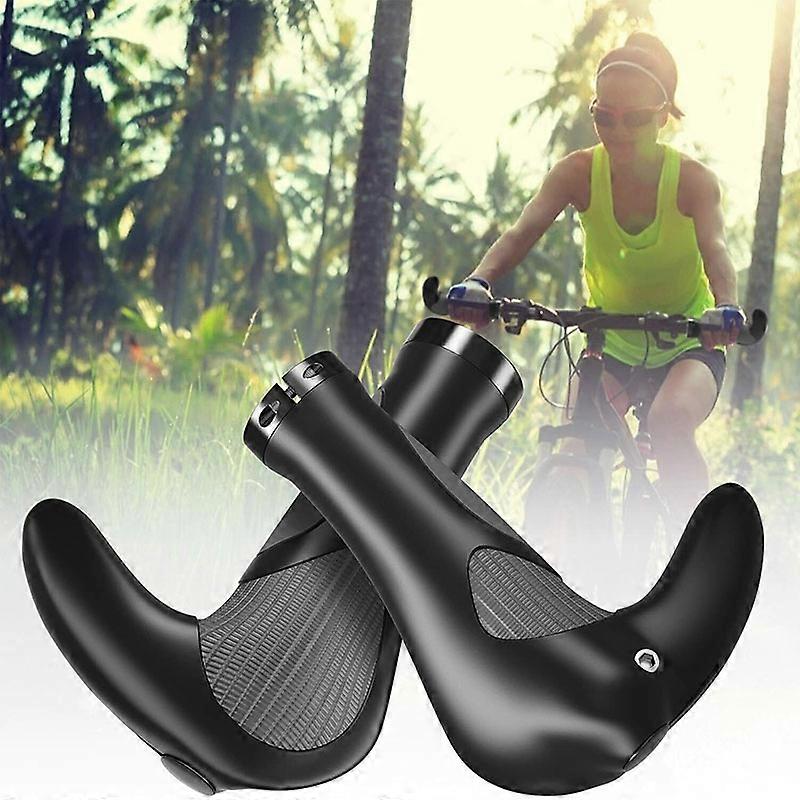 Par sykkelstyregrep, ergonomiske sykkelgrep, e-sykkel MTB-gummigrep