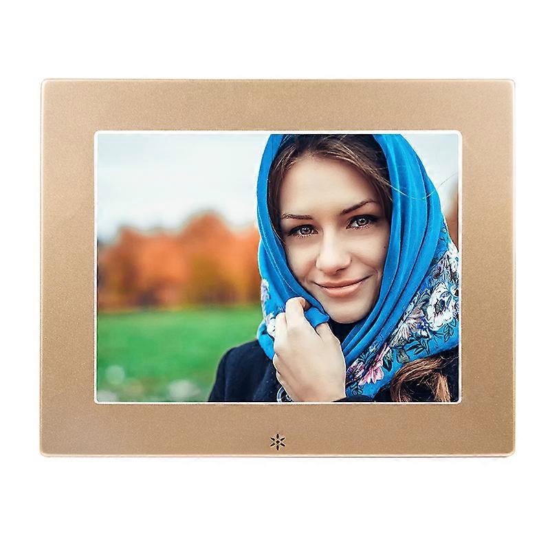 YIJING 8inch 4:3 800*600 Gold Digital Frame