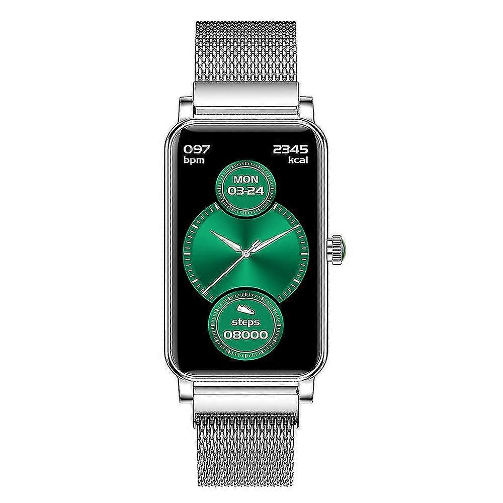 Reloj inteligente compatible con mujeres compatible con teléfonos Android iOS, lujo L