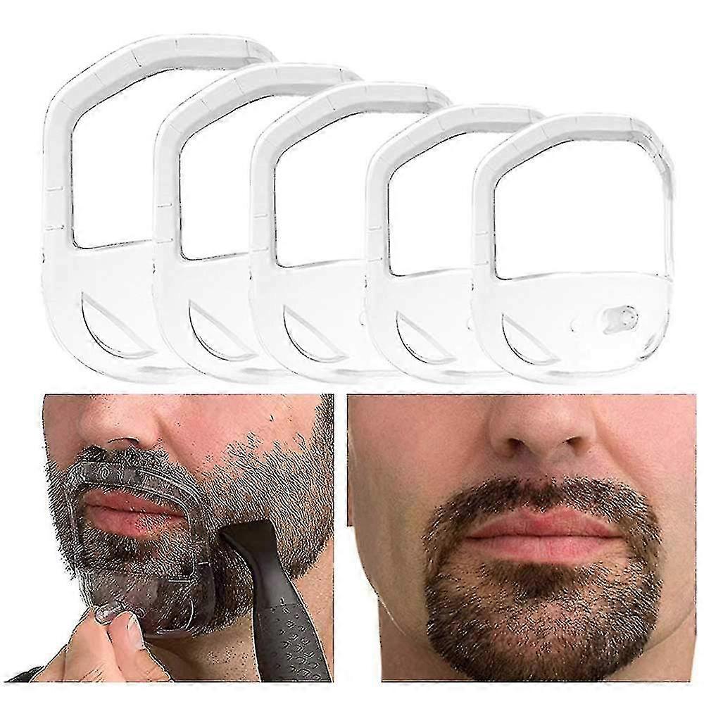 5 Sizes Goatee Shaving Template Beard Guide Shaper Beard Shaping & Styling Template For Men