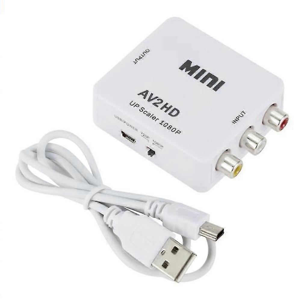 Convertidor compatible con Av a Hdmi con audio Compatible con Av a Hdmi