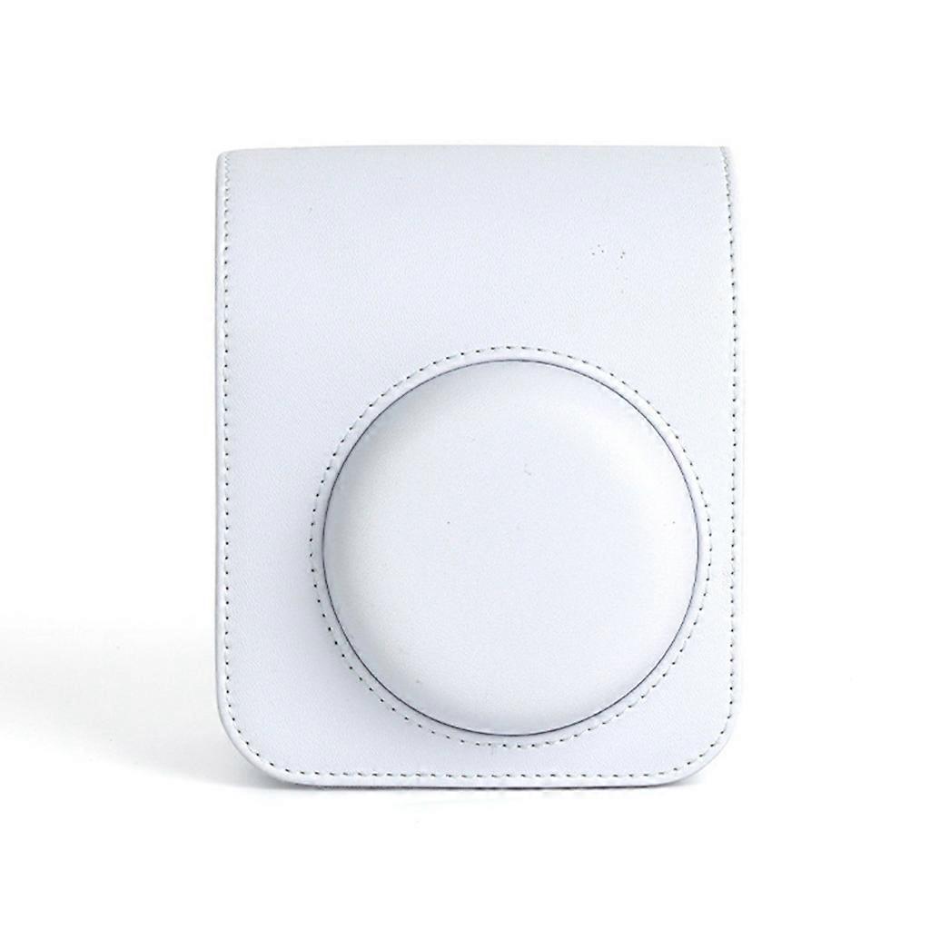 جراب الكاميرا غطاء سيليكون ناعم من جلد PU ل Instax Mini 12 + حزام كتف