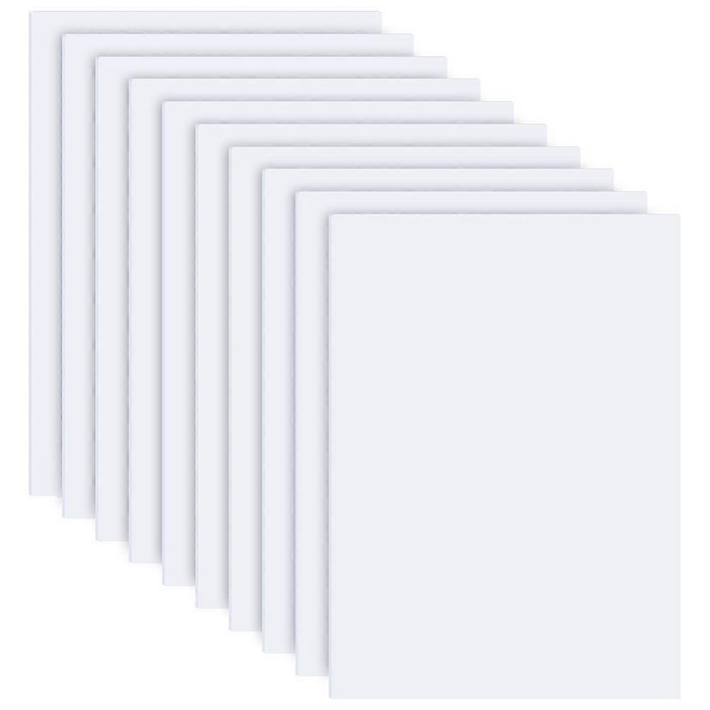 PVC Plastic Foamed Boards for Sand Table Building Model Craft Rectangle White 300x200x1mm