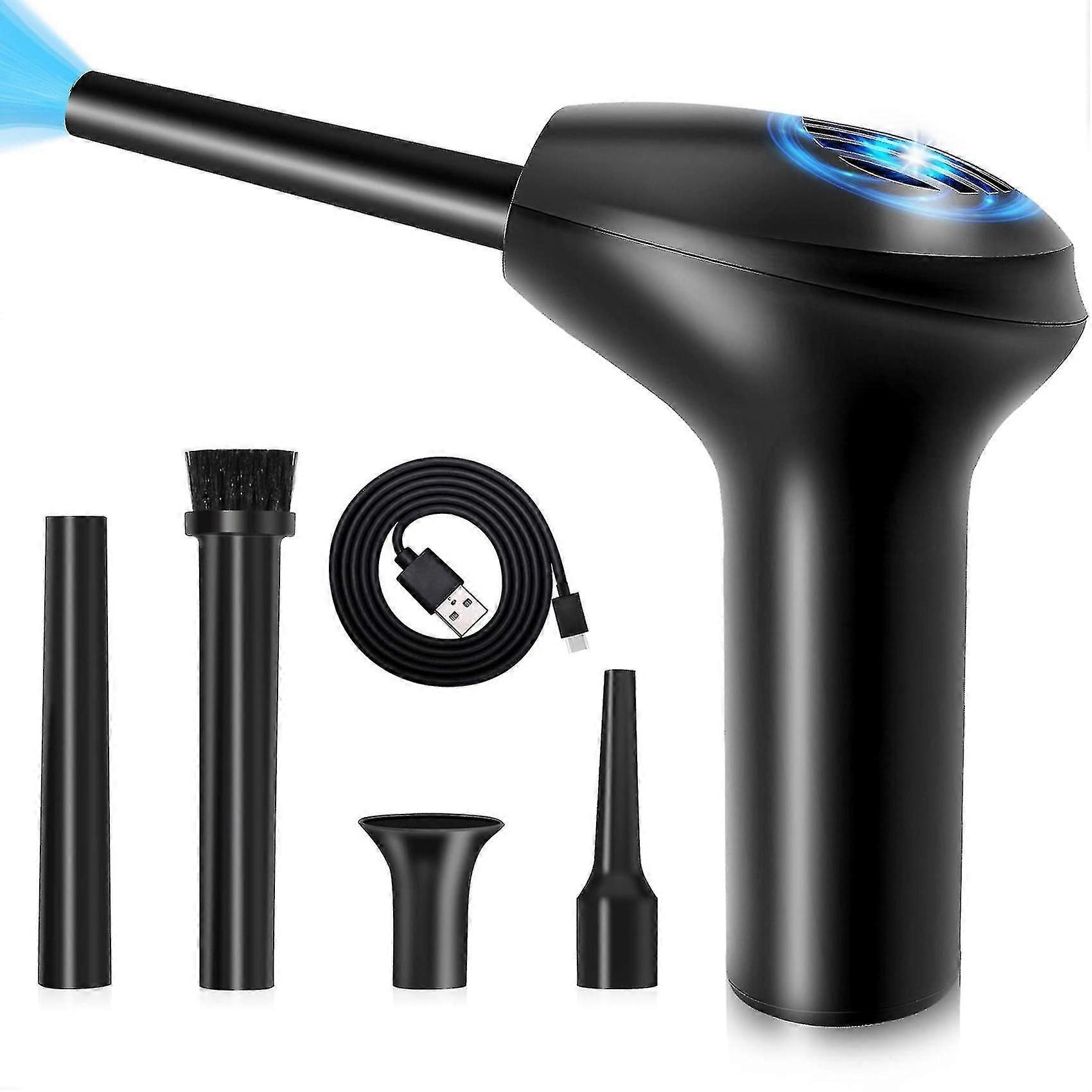 Cordless Air Duster Mini Aspirapolvere Pulitore Tastiera Portatile Elettrico Air Can Cordless Ventilatore Pulizia Del Computer Per Auto