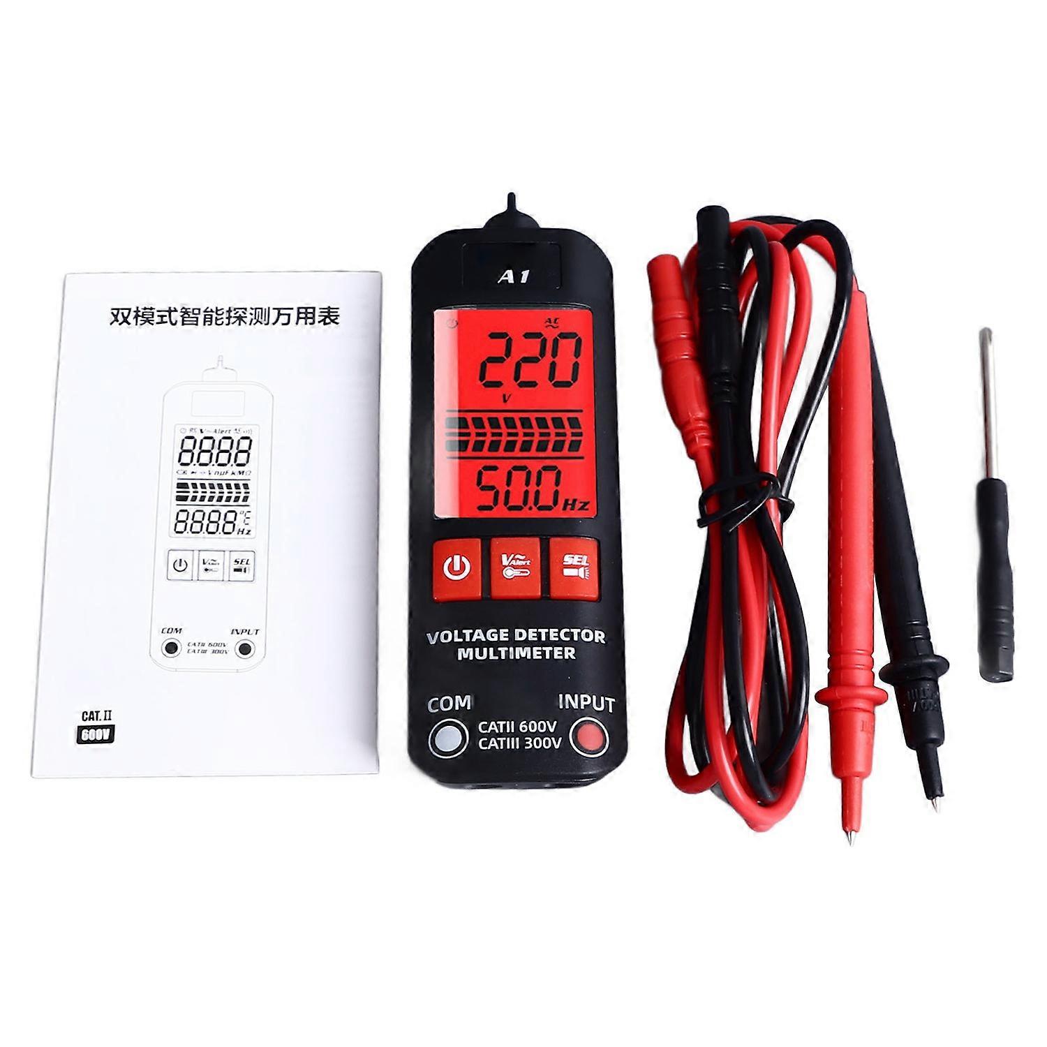 Digital Multimeter 2 Modes Voltage Detector Frequency Tester Measurement Tool for Testing 