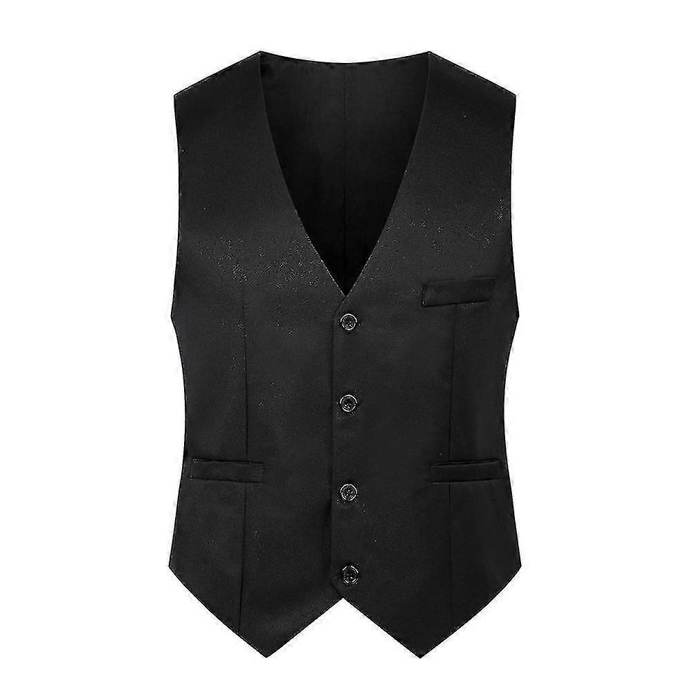 Hommes Slim Fit Suit Gilet Gilet Décontracté Formel Simple Sein Gilet