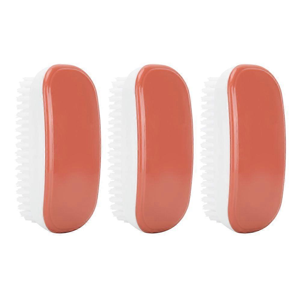 Multifunction Portable Shoe Brush Clothes Cleaning Brush for Bathroom KitchenRed
