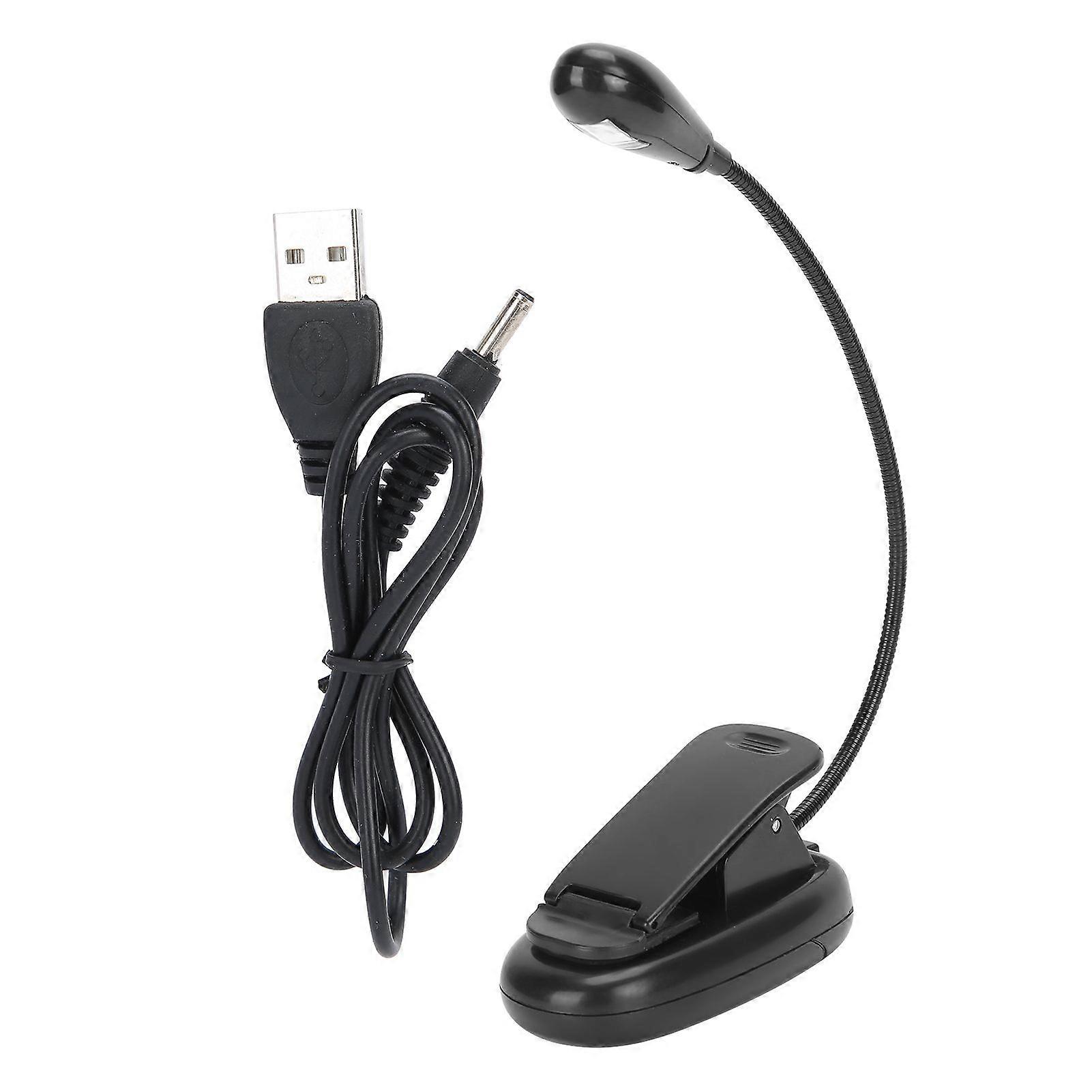 LED Clip Light 360 Degrees Rotation 5000K6000K Reading Clamp Light White Light