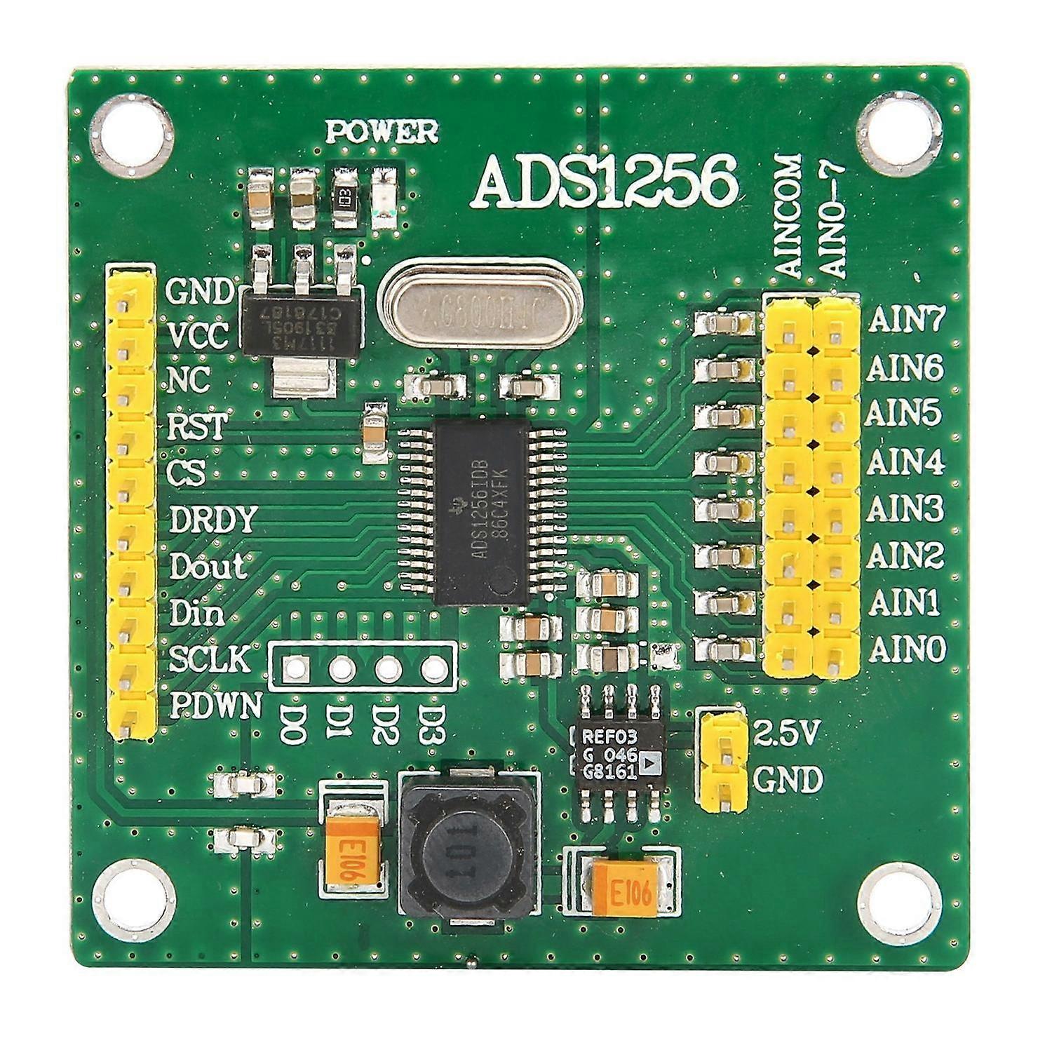 Analog to Digital Conversion Module 24‑Bit 8‑Channel ADC Signal Acquisition Board ADS1256