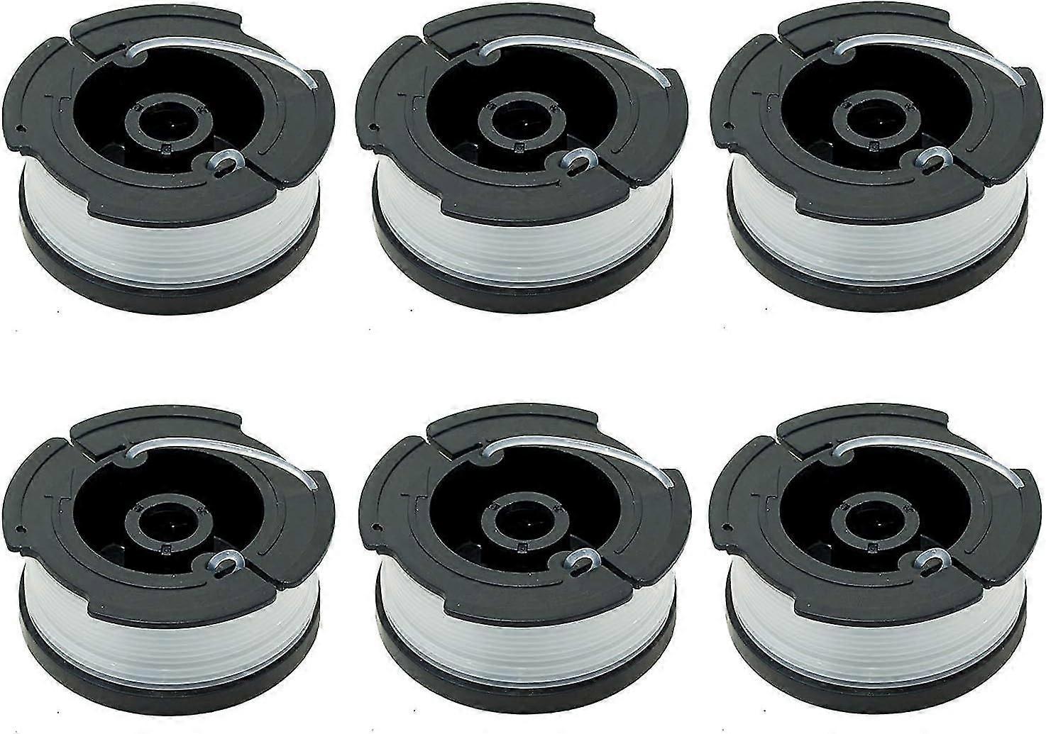 Pack Of 6 Spools A6481 A6485 For Black Decker String Trimmer