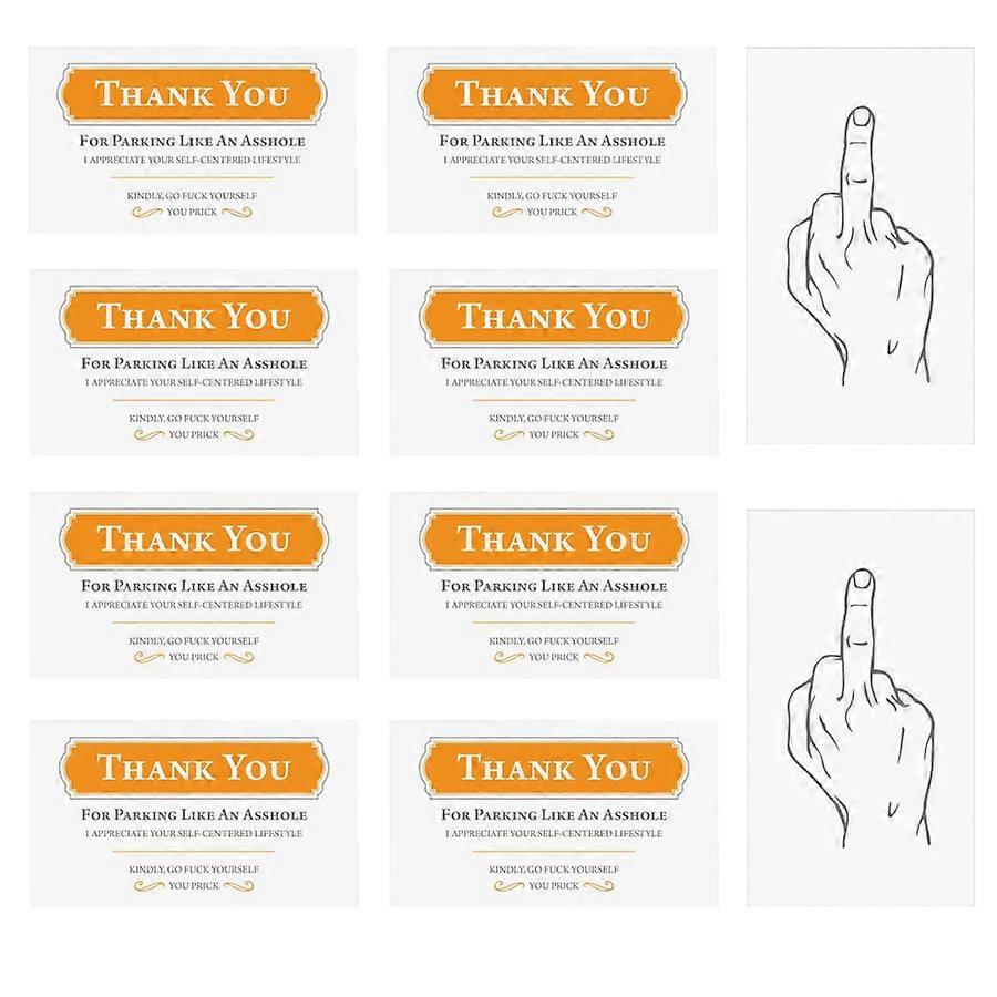 Multicolor Joke Parking Reminder Cards - Practical 5x9cm 10/25 PCS