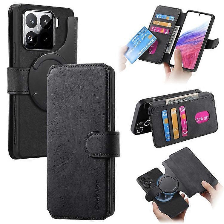 CASENEO MW-03 Compatible For Xiaomi 15 Case with Detachable Wallet Leather+TPU Phone Cover