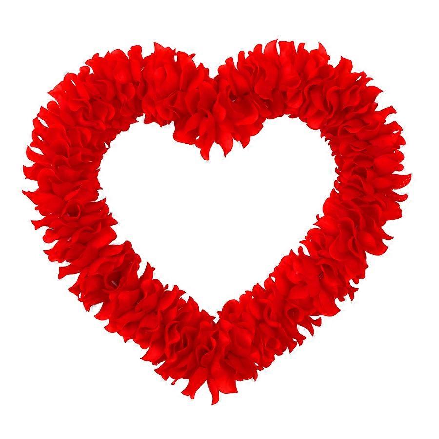 Valentine's Day Red Heart Wreath 32cm Decorative Prop