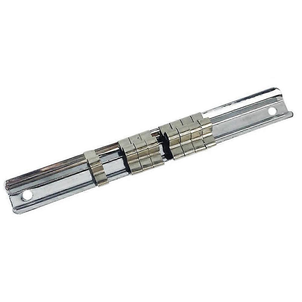 Socket Rack Storage Rail Tray Sleeve Holder Organizer with 8 Clips (1/4")