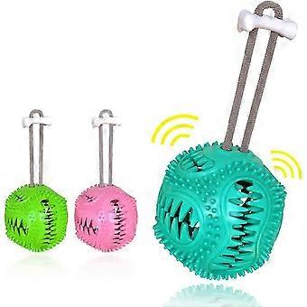 Bola de dentición para perros a prueba de mordeduras - Juguete para masticar perros Golosina para perros Puzzle Toy Interactivo para cachorros Juguete de remolque para razas pequeñas, medianas y grandes - -