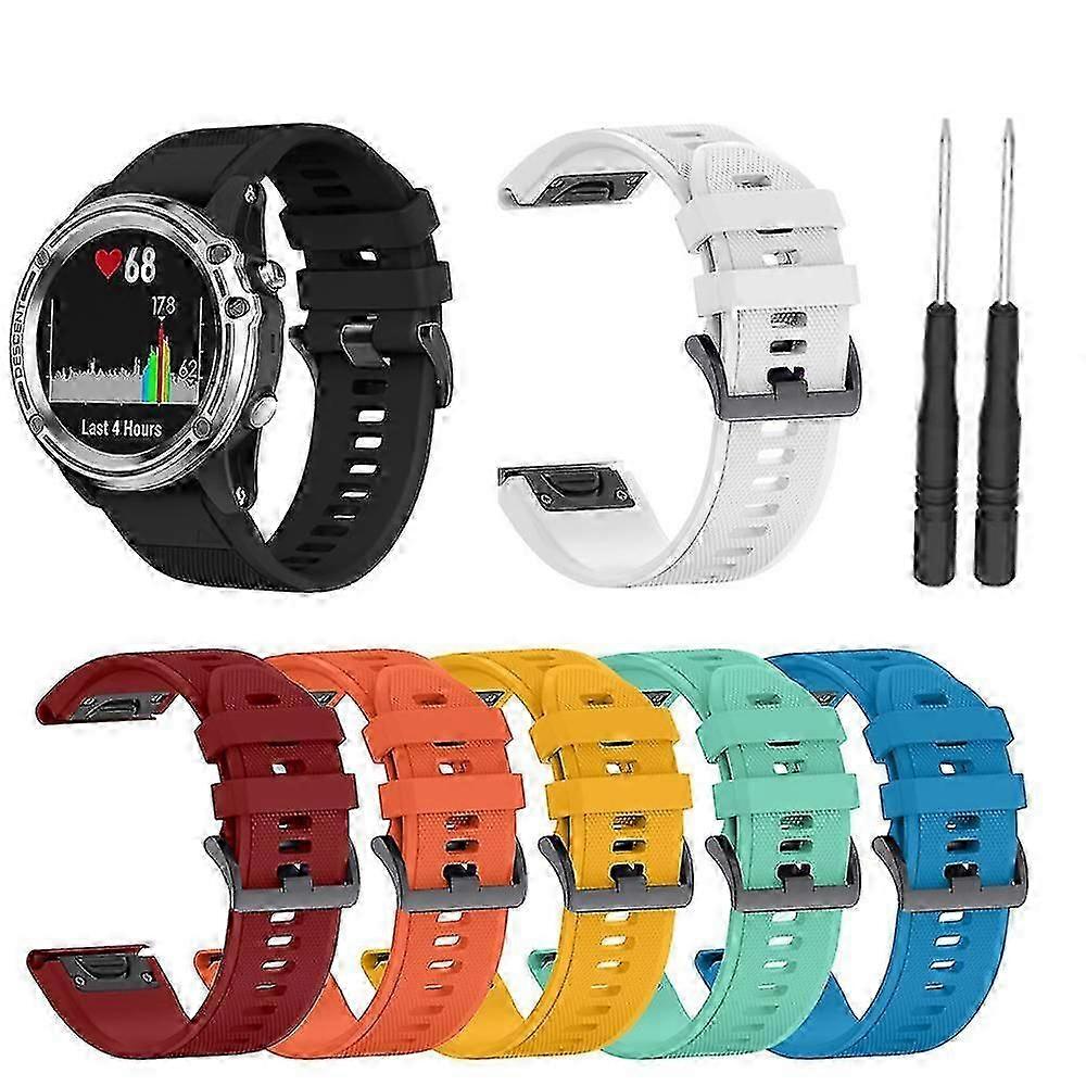Garmin Fenix 5s Plus 6s Pro okosóra szíj, szilikon, 20 mm-es szíj
