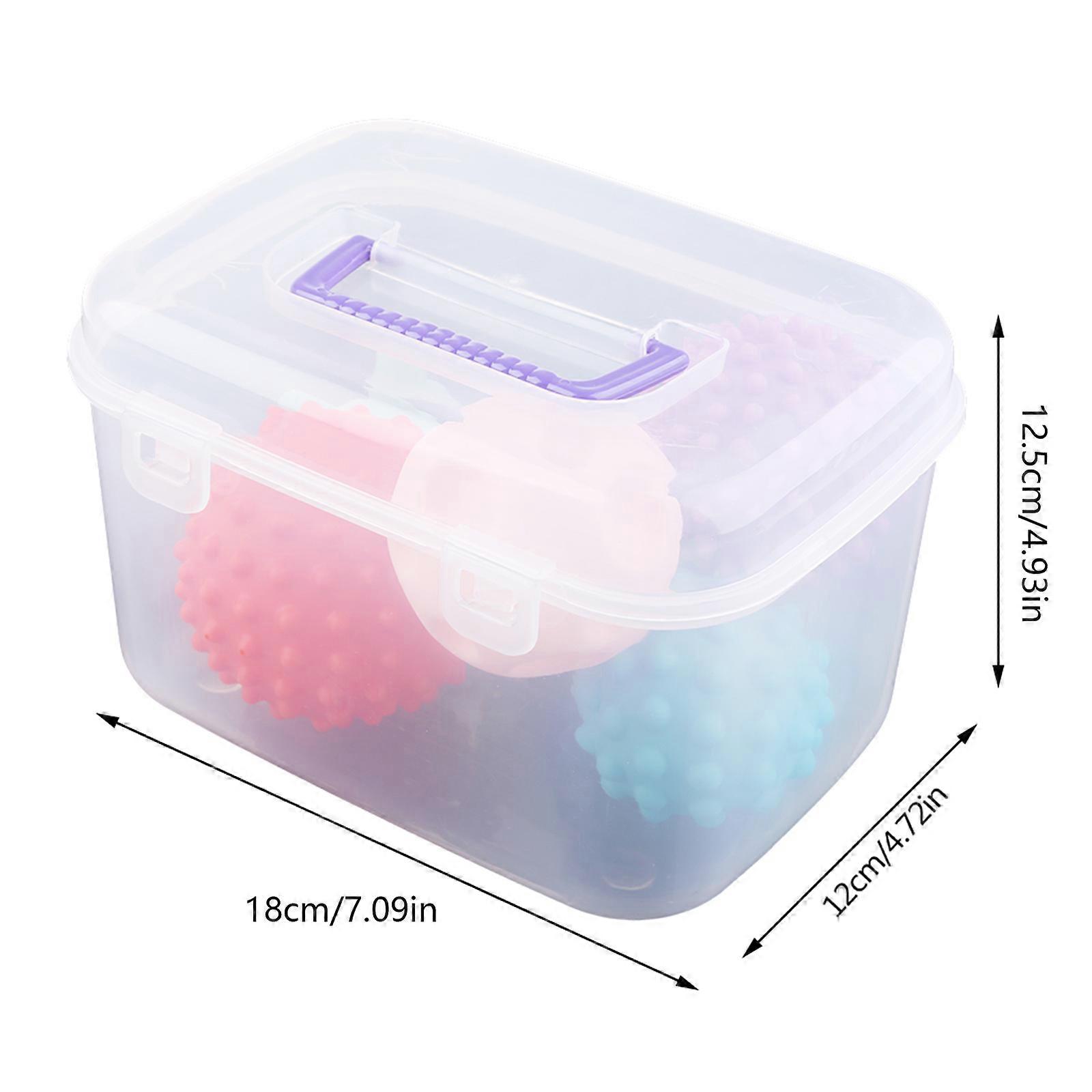Baby Textured Sensory Ball Set Soft Squeeze Massage Balls with Bright Color and Multi Shape for Toddlers Boys and Girls  Storage box