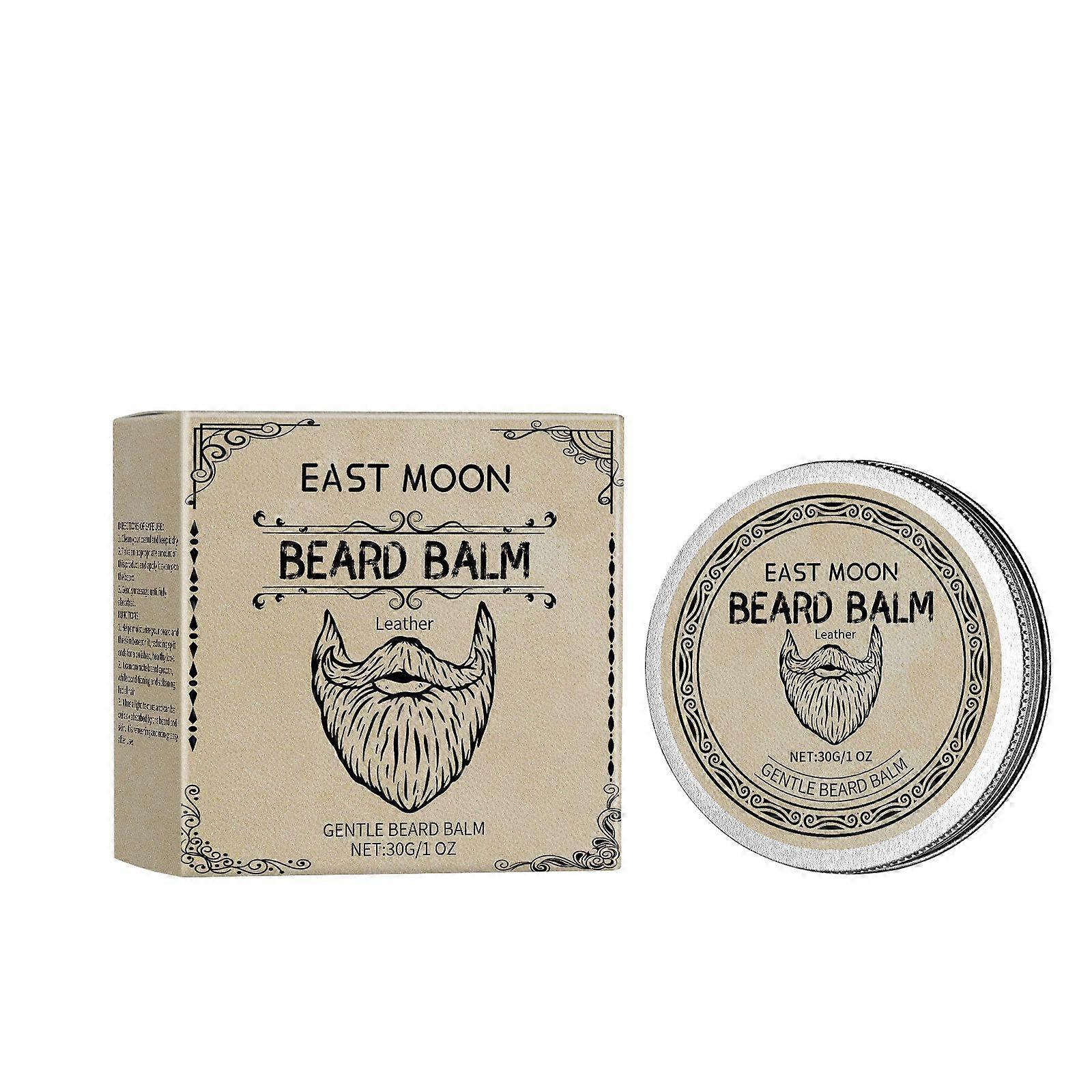 East Moon Leather Beard Care Wax θρέφει και ενυδατώνει την επανόρθωση μαλλιών και ενυδατώνει το κερί φροντίδας γενειάδας ανδρών