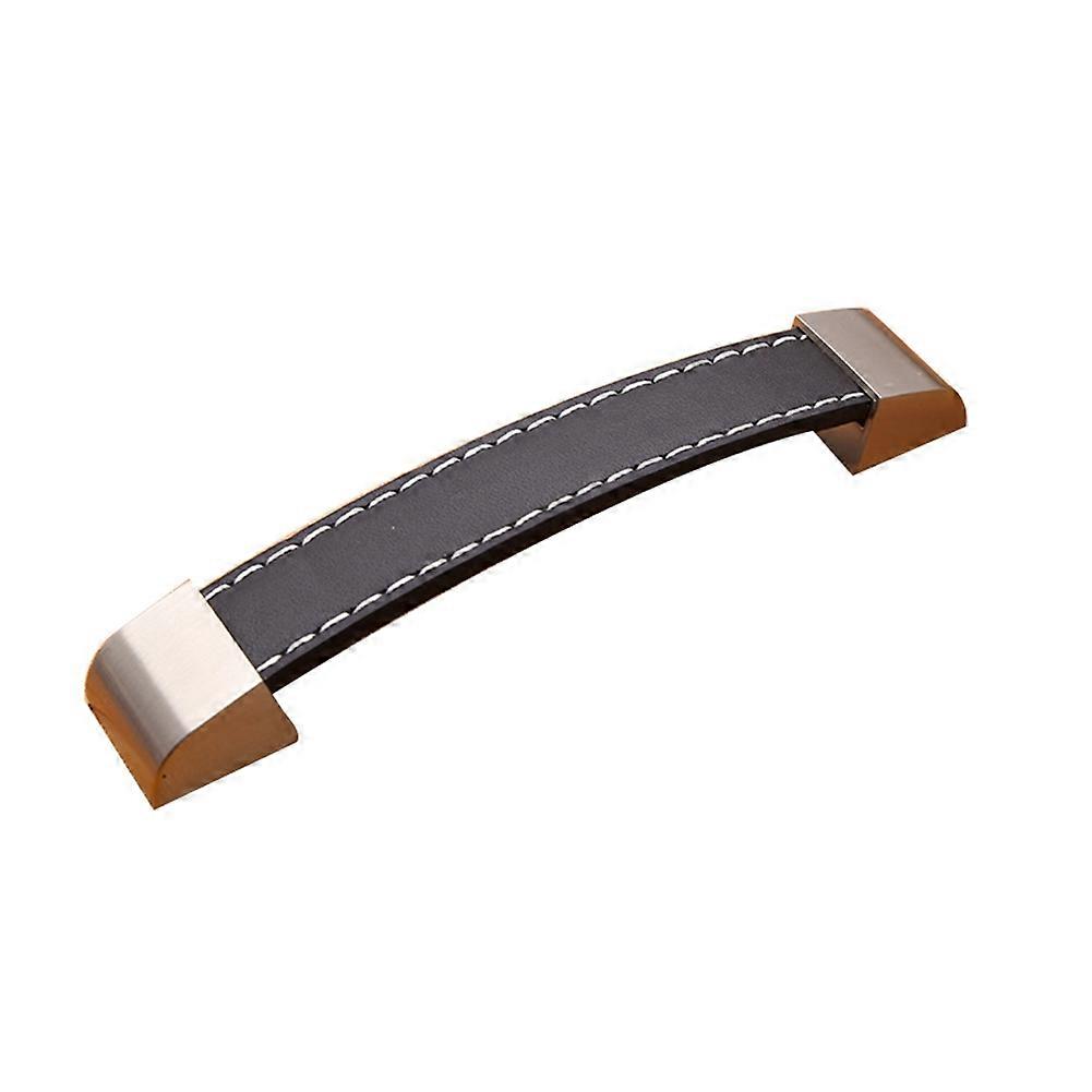 Risegun Pull Handle PU Leather Luggage Handle, 128mm Pull Handle for Drawer, Wardrobe, Cabinet, Furniture Knob Fitting, Modern Design, Easy