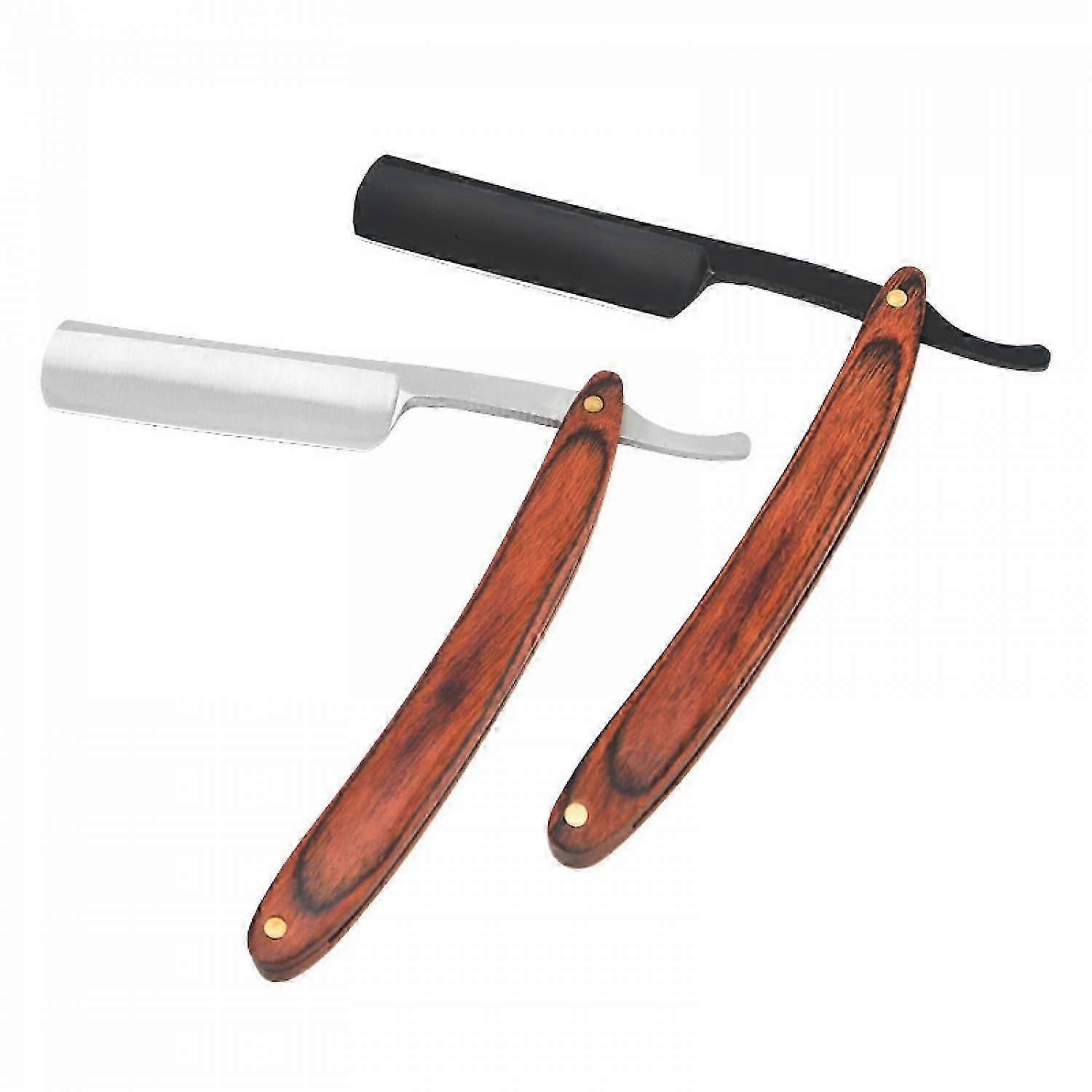 Straight Razor With Strope - Professional Straight Edge Barber Razor Premium Stainless Steel Shaver Razor With Shaving Strop For Men Home Salon Groo