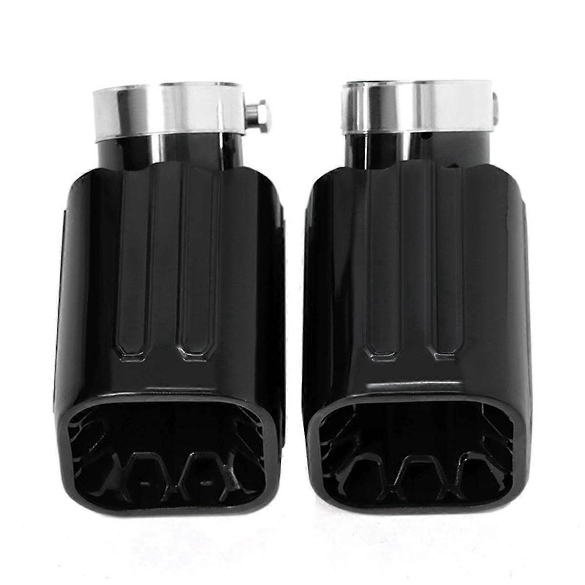 Car Exhaust Tip Tailpipe Stainless Steel Square Muffler Tip Nozzle for 90 110 L663 Version
