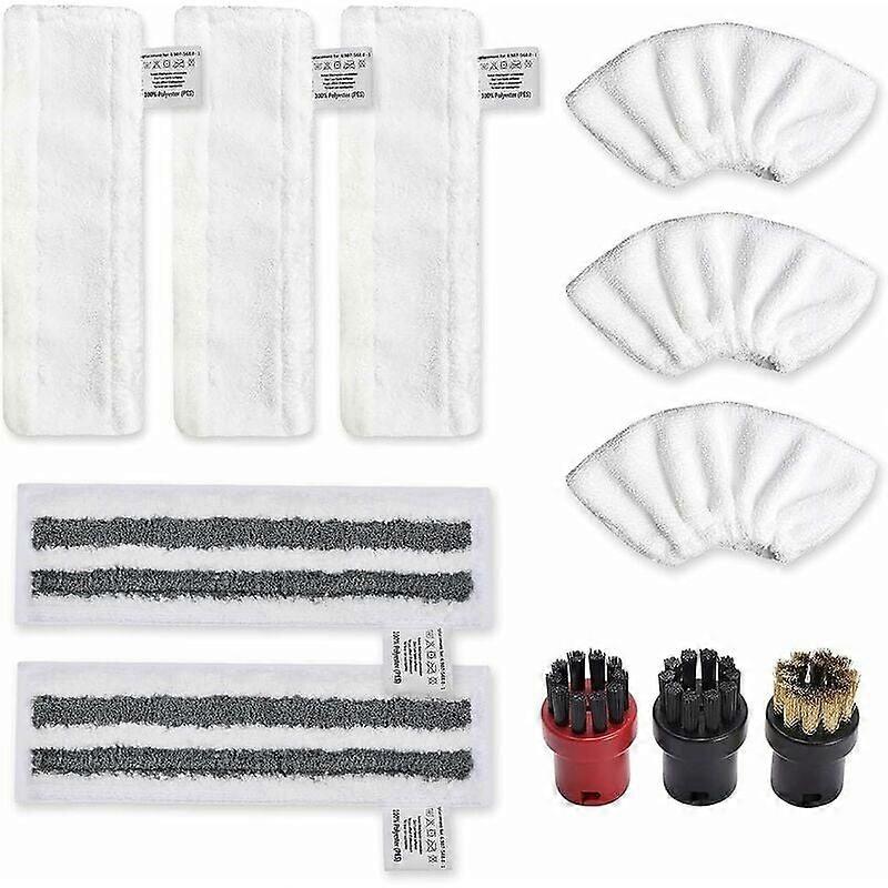 Microfiber Cloths and Brushes for Karcher Steam Cleaners, EasyFix SC Series