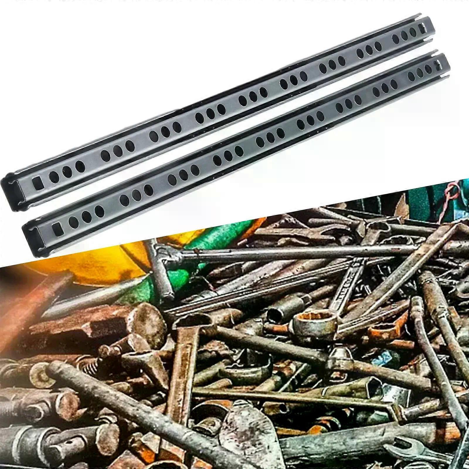 2Pcs Drawer Slide Rail Furniture Track Furniture Hardware Components Cabinet Drawer Wardrobe Multiple Sizes Full Extension Parts