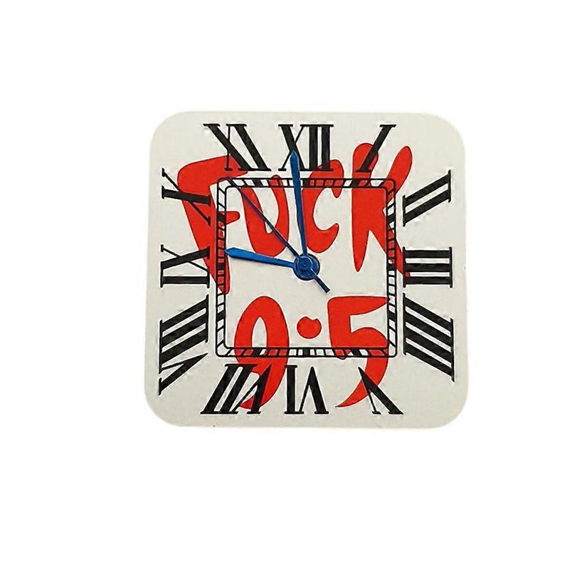 27MM Square Watch Dial + Watch Hands Accessories for NH35/NH36 Movement (Red Blue Hands)
