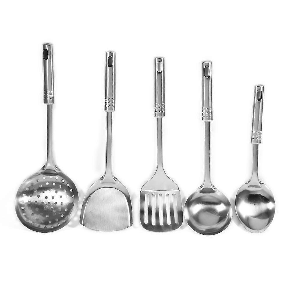 10-Piece Kitchen Utensil Set Stainless Steel Cooking Tools Spoon Spatula Durable Multifunctional Kitchenware