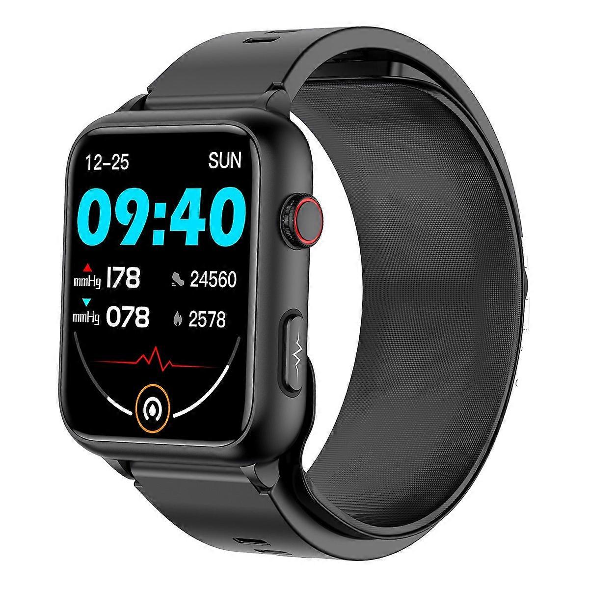 TK63 Relógio inteligente com bomba de ar com tela colorida de 1,91 polegadas, suporta monitoramento de pressão arterial / ECG