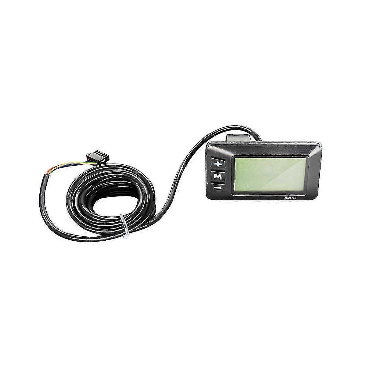 36V 48V Electric Bike GD01 LCD Display Panel with Ordinary Connector E-Bike Display Meter Accessori-Yvan