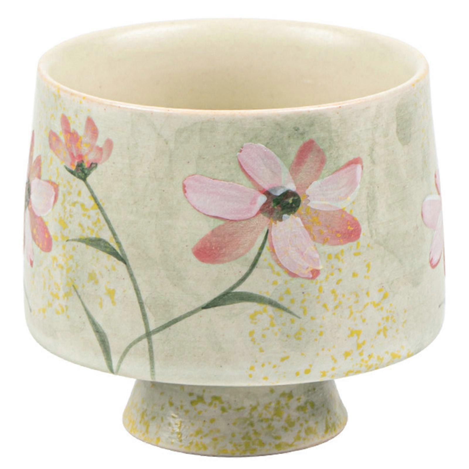 High Foot Master Cup Elegant Handcrafted Ceramic Teacup for Tea Lovers