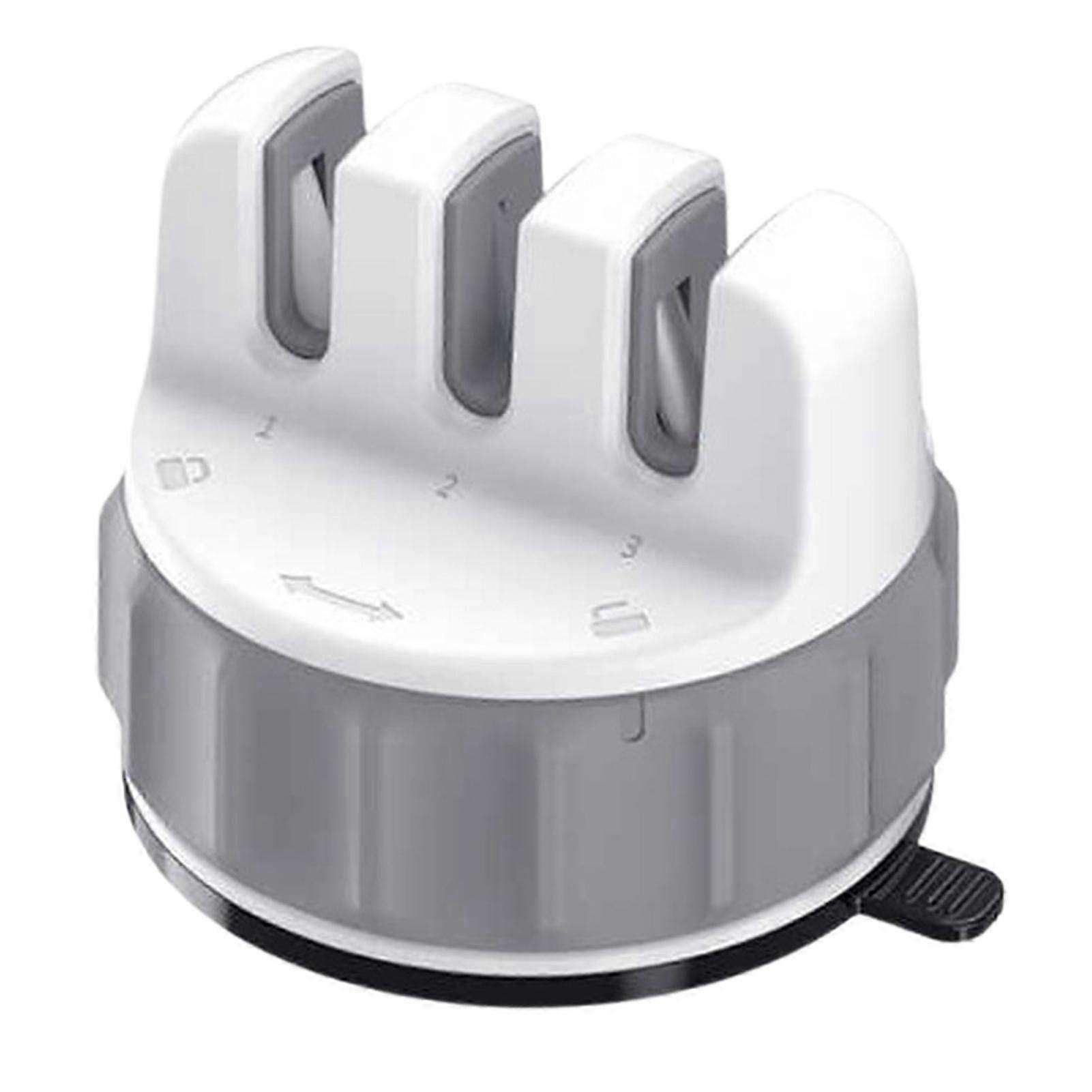 Mini Cutter Sharpener Effortless Blade Sharpening with Strong Sucker 3-curved Easy-to-use Blade Sharpener