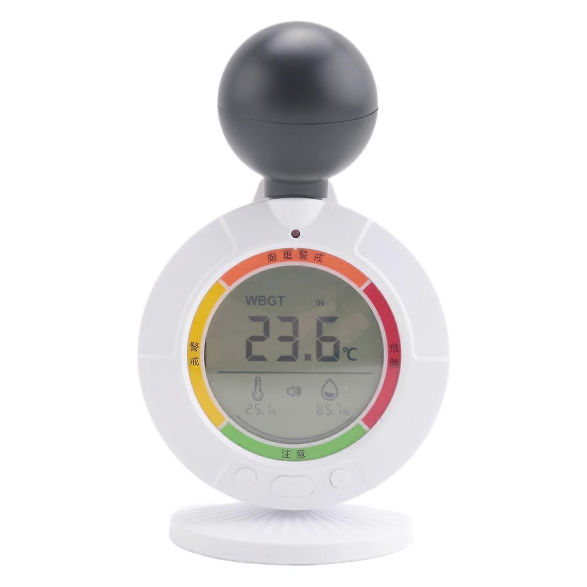 New 3 in 1 WBGT Meter Heat Index Detector with Humidity and Temperature, Heat Stress Monitoring, Anti-Stroke Indicator