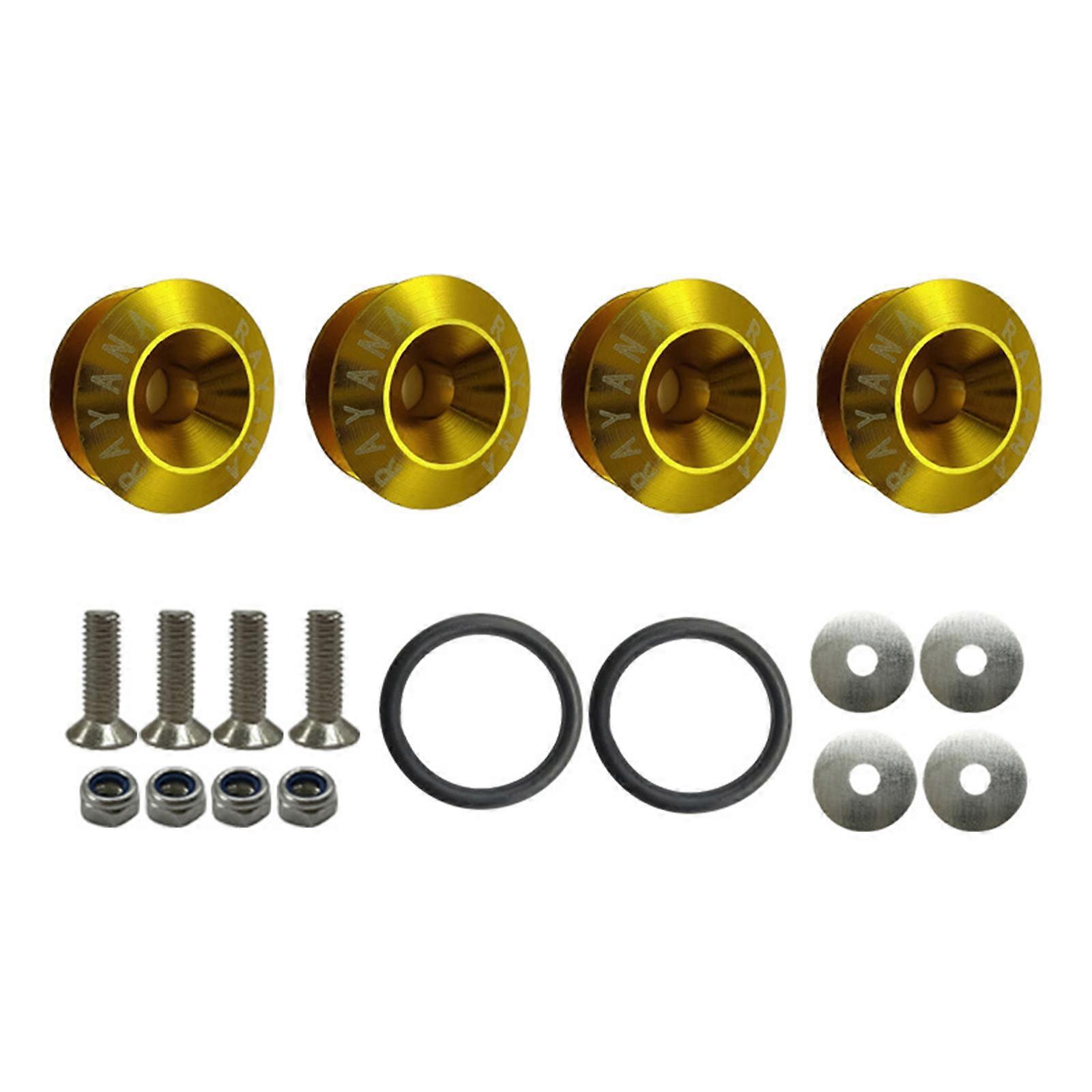 Comprehensive Car Bumper Stabilization Kit With Washers Screws Included for Competitive Enthusiasts Daily Drivers Alike  Yellow