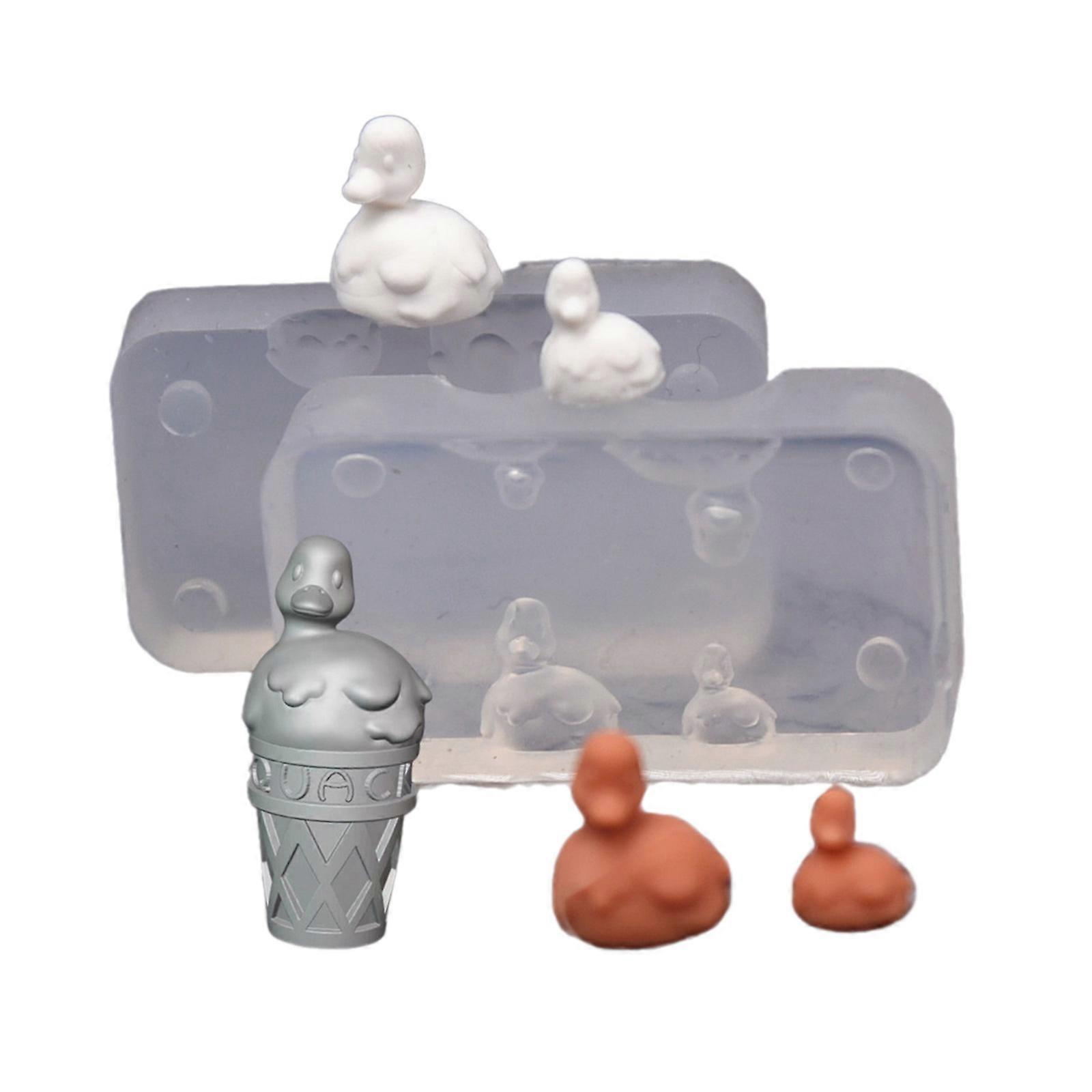 Ice Cream Cone Shaped Resin Molds 3D Silicone Ornaments Mould Food Play Miniature Cake Cup Molds Table Decors Casting Molds