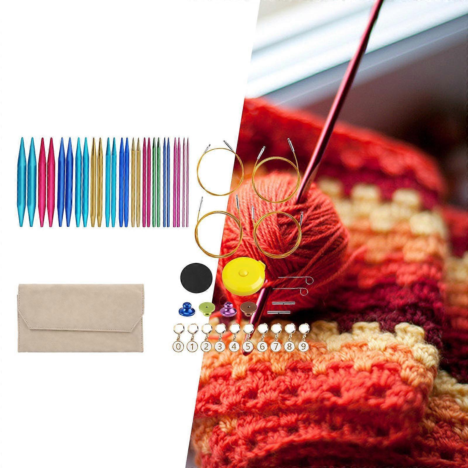 Circular Knitting Needle Crochet Hand 13 Pairs Removable DIY Interchangeable