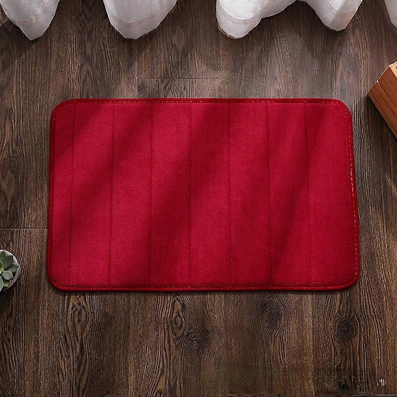 Cobblestone Embossed Bathroom Bath Mat Coral Fleece Non-slip Carpet In Bathtub Floor Rug Shower Room Doormat Memory Foam Pad