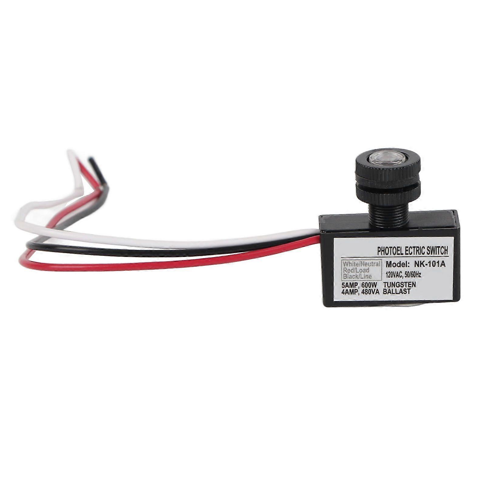 120VAC Light Sensor Control Automatic On Off Photoelectric Switch for Lighting Fixtures