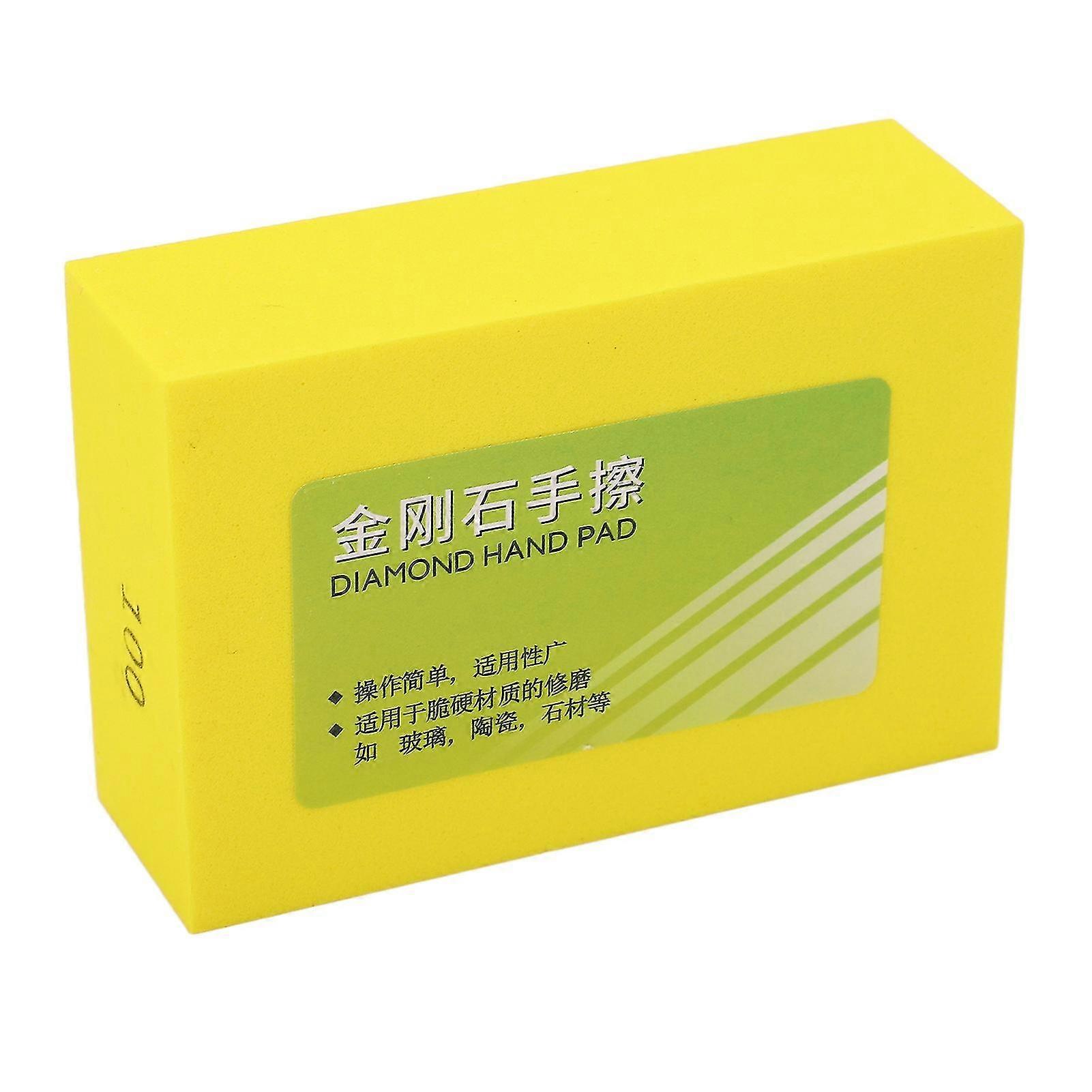 Diamond Hand Pad Polishing Edging Deburring Sanding Block for Stone Glass Ceramic Mesh 100 Grits