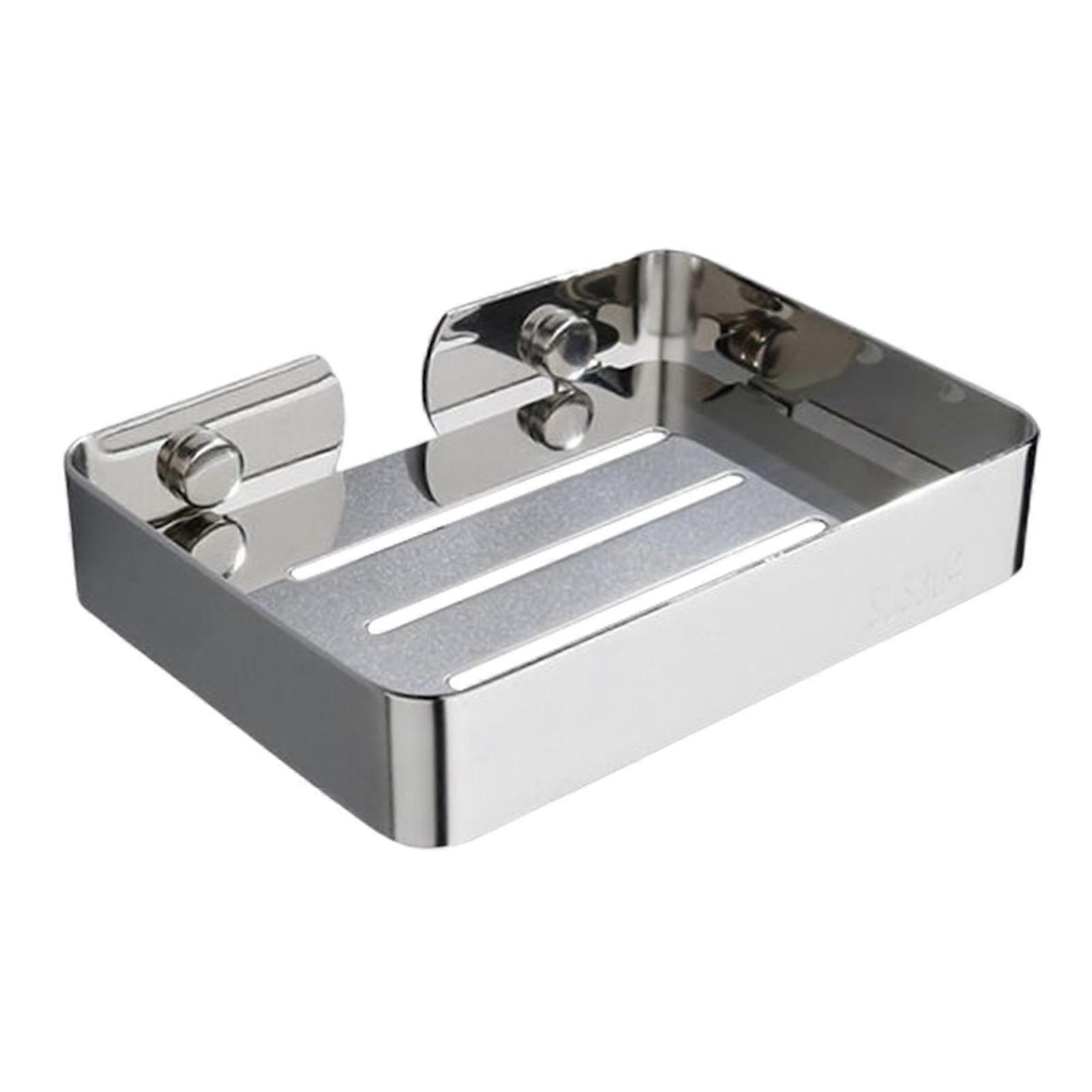 Stainless Steel Soap Tray Rustproof Creative Soap Box for Dorm Bathroom Storage