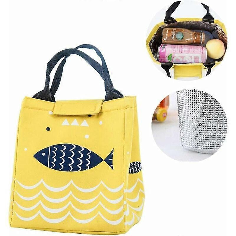 Japanese Pattern Canvas Lunch Bag, Multipurpose, Food Warmth