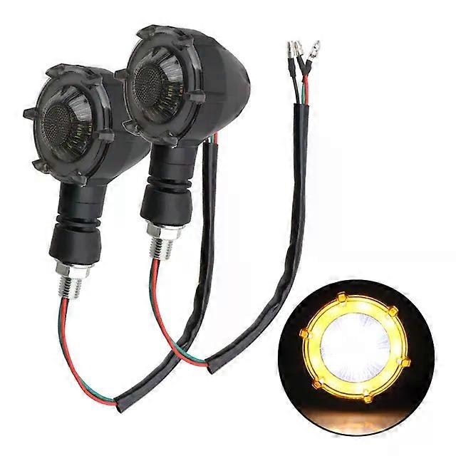 Turn Indicators Daytime Running Light Motorcycle Turn Signal Warning Lights Signal Lamp LED Flashers A Pair