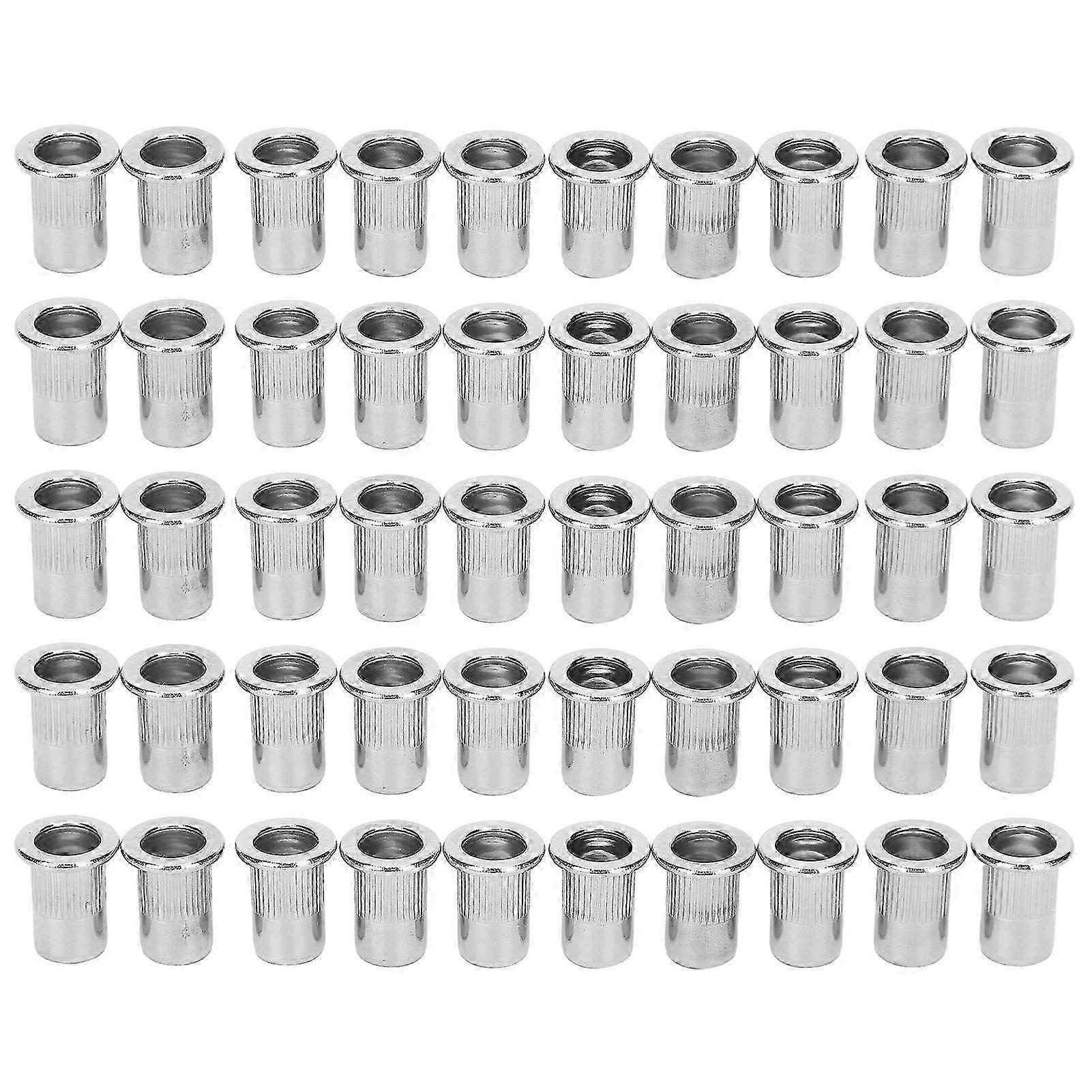 50Pcs τυφλά πριτσίνια καρυδιών που ανοξείδωτο χάλυβα ραβδωτό παξιμάδι M6 εξαρτήματα υλικού